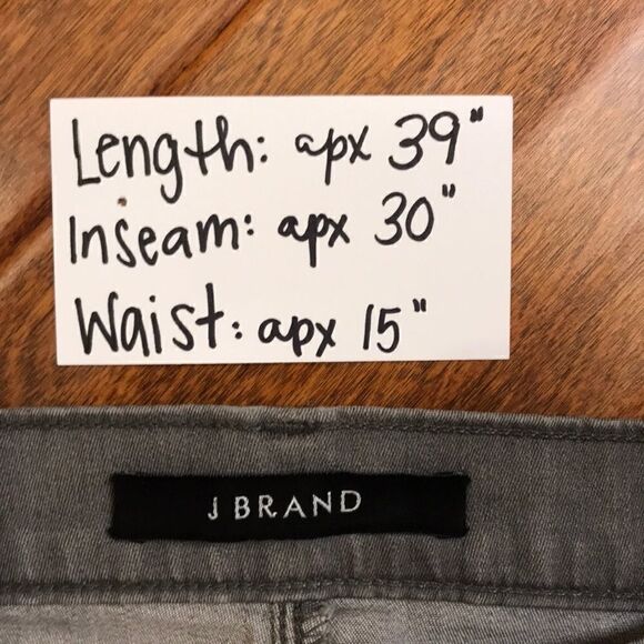 J Brand Super Skinny ”Cliché” Light Gray Denim Jeans - Picture 15 of 16